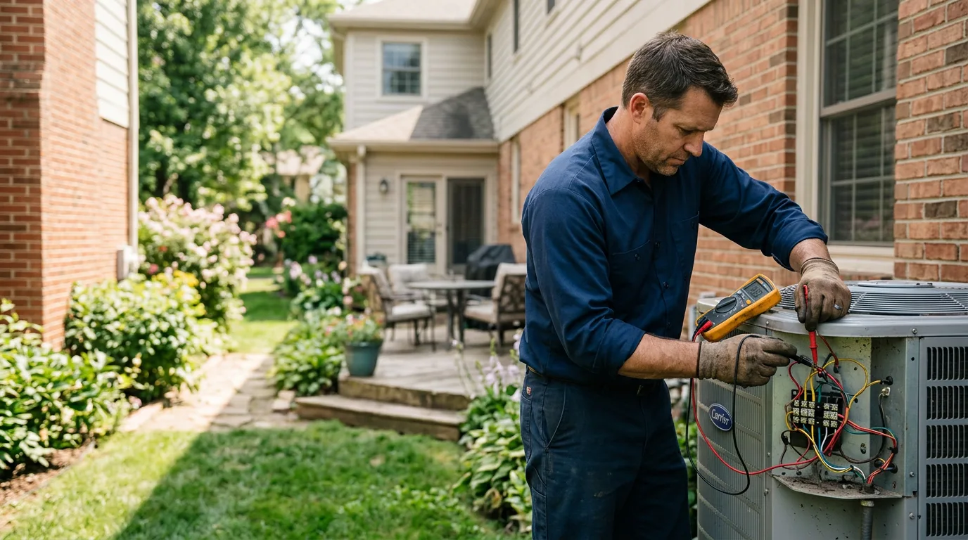 HVAC technician working near Shenandoah, PA